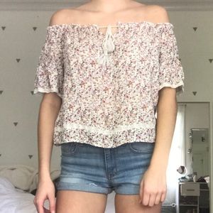 Off-the-Shoulder Floral Top